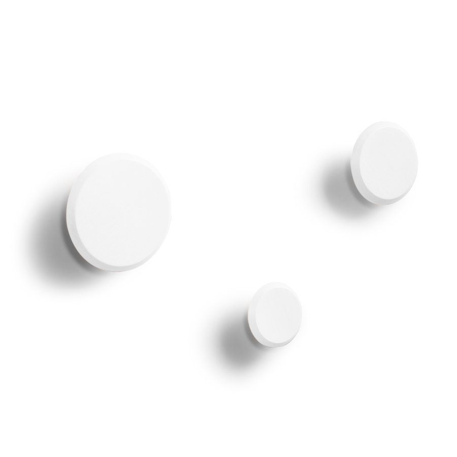 KAVE HOME Nadua knage - hvid bgetr (st med 3)