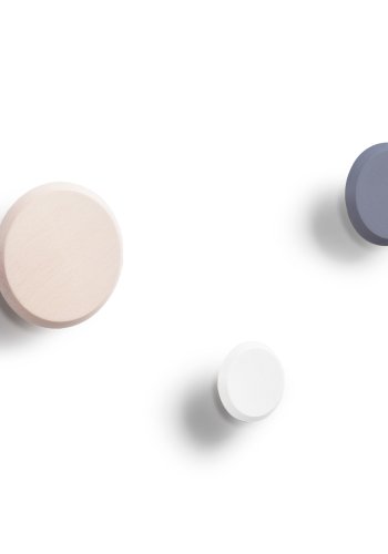 KAVE HOME Nadua knage - natur, bl og hvid bgetr (st med 3)