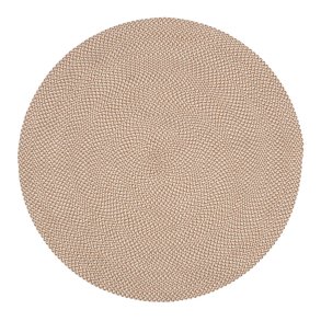 KAVE HOME Rodhe gulvtppe, rund - beige 100% PET (150)