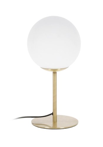 KAVE HOME Mahala bordlampe - hvid glas og messing stl 