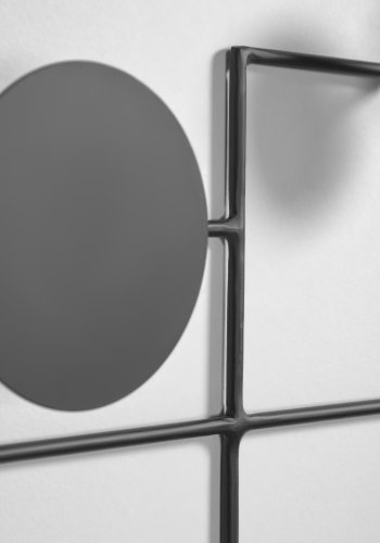 KAVE HOME Vianela vgdekoration - sort jern (52x40)