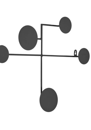 KAVE HOME Vianela vgdekoration - sort jern (52x40)