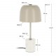 KAVE HOME Alish bordlampe - beige marmor og metal