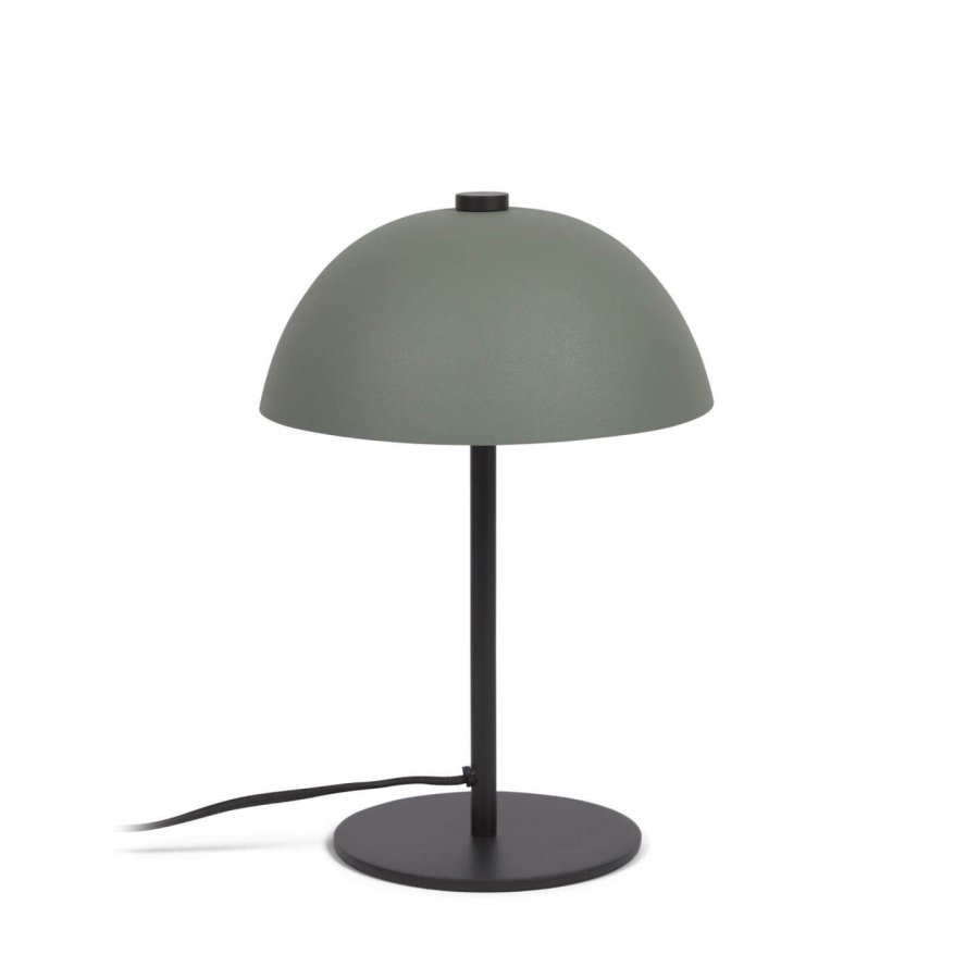 KAVE HOME Aleyla bordlampe - grn og sort metal