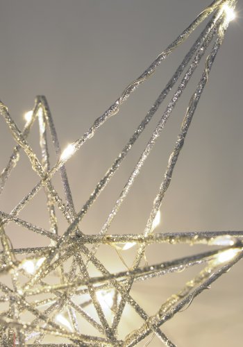 KAVE HOME Nicoletta stor stjernelys i slv