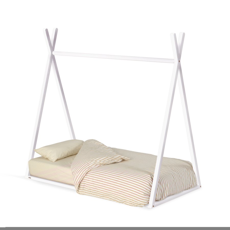 KAVE HOME Maralis tipi brneseng - hvid bgetr (til 70x140 cm madras)