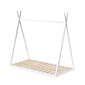 KAVE HOME Maralis tipi brneseng - hvid bgetr (til 70x140 cm madras)