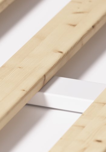 KAVE HOME Maralis tipi brneseng - hvid bgetr (til 90x190 cm madras)