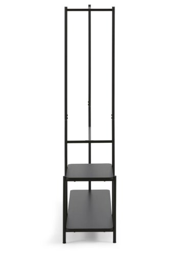 KAVE HOME Galatia melamin og metal bjlestang med bnk i sort finish 100 x 150 cm