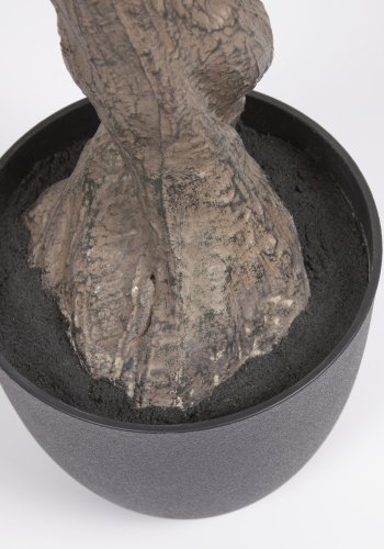 KAVE HOME Kunstigt oliventr, m. sort plantepotte - grn polyethylen og cement (H:140)