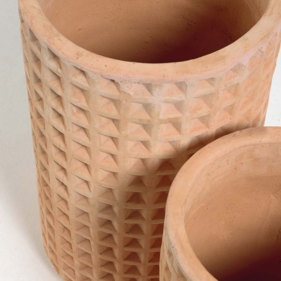 KAVE HOME Celi urtepotte, rund - natur terrakotta (st m. 2) ( 25/34)