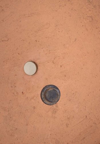 KAVE HOME Karlina urtepotte, m. underskl, rund - natur terrakotta ( 27/33) (st m. 2)