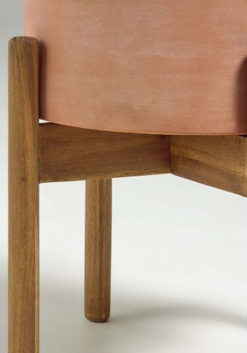 KAVE HOME Dalva urtepotte, rund - terrakotta og natur tr (26)