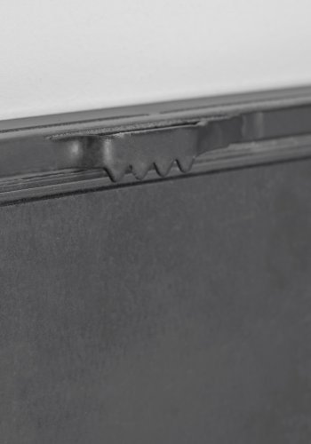 KAVE HOME Ulrica vgspejl, kvadratisk - spejlglas og sort stl (80x80)