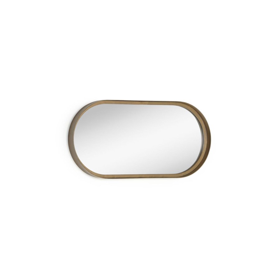 KAVE HOME Tiare vgspejl, oval - guld stl (31x61,5)