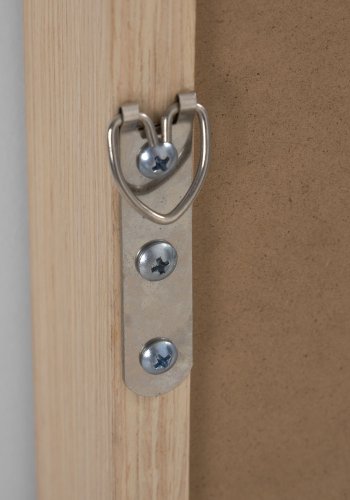 KAVE HOME Nerina spejl, til vg/gulv, m. ramme - natur valnd MDF og spejlglas (52x152)