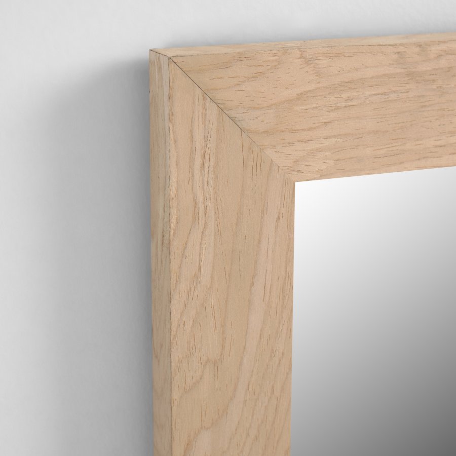 KAVE HOME Wilany vgspejl, rektangulr - spejlglas og natur MDF (52,5x152,5)