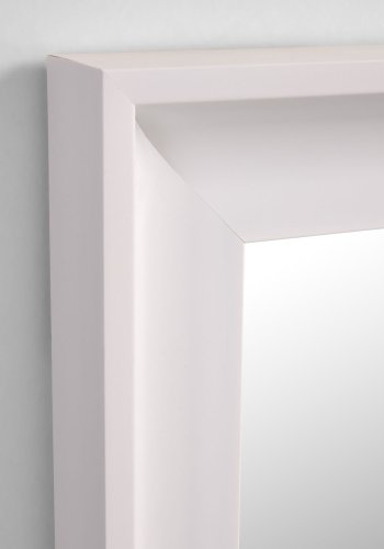 KAVE HOME Romila vgspejl, rektangulr - hvidt genbrugsplast og spejlglas (52x152,5)