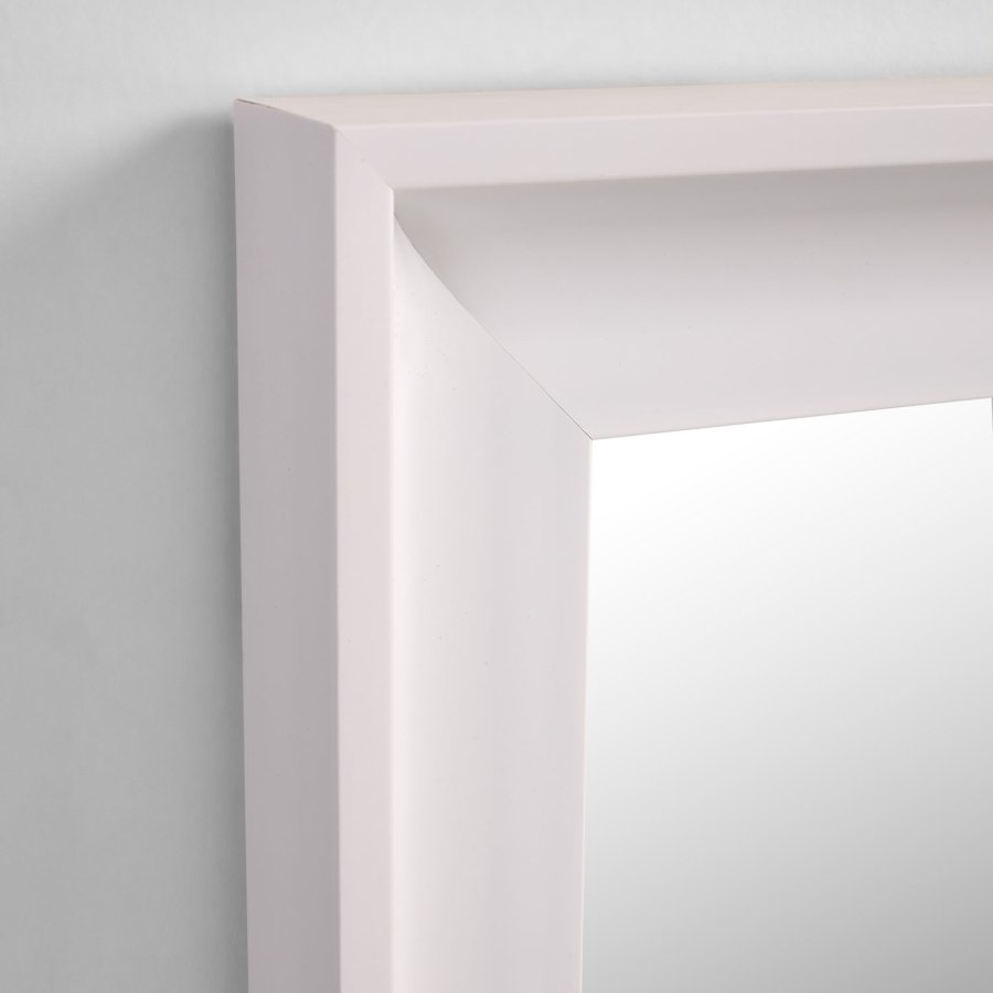 KAVE HOME Romila vgspejl, rektangulr - hvidt genbrugsplast og spejlglas (52x152,5)