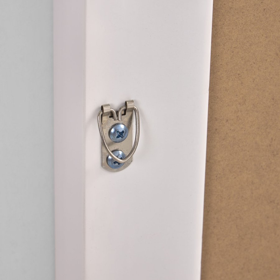 KAVE HOME Romila vgspejl, rektangulr - hvidt genbrugsplast og spejlglas (52x152,5)