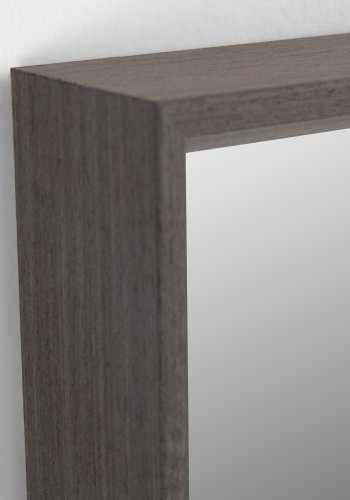 KAVE HOME Nerina vgspejl, rektangulr, m. smal ramme - mrkt egefinér (80x180)