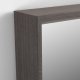 KAVE HOME Nerina vgspejl, rektangulr, m. smal ramme - mrkt egefinér (80x180)