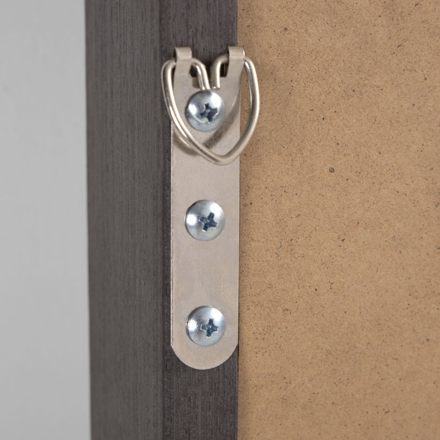 KAVE HOME Nerina vgspejl, rektangulr, m. smal ramme - mrkt egefinér (80x180)