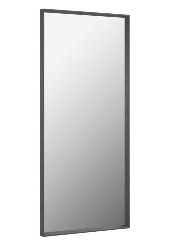 KAVE HOME Nerina vgspejl, rektangulr, m. smal ramme - mrkt egefinér (80x180)
