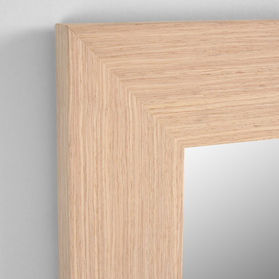 KAVE HOME Yvaine vgspejl, rektangulr - natur egefinér (80,5x180,5)