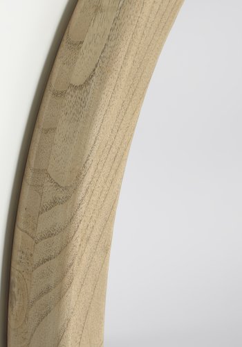 KAVE HOME Alum vgspejl, rund - spejlglas og natur mindi tr (50)