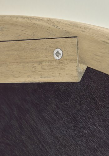 KAVE HOME Alum vgspejl, rund - spejlglas og natur mindi tr (50)