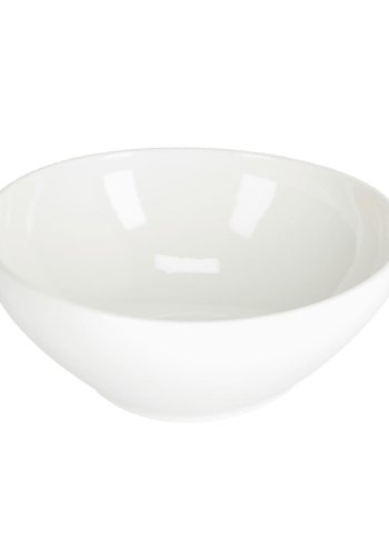 KAVE HOME Pahi stor skl, rund - hvid porceln (24)