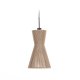 KAVE HOME Crista loftlampe, rund - natur jute og jern (24,5)