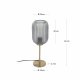 KAVE HOME Hestia bordlampe - gr glas og messing metal