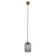 KAVE HOME Hestia loftlampe - gr glas og messing metal