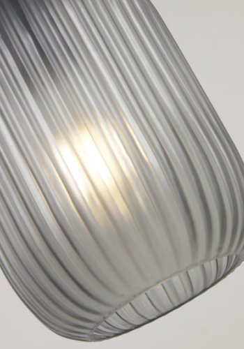 KAVE HOME Hestia loftlampe - gr glas og messing metal