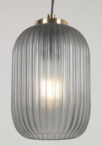 KAVE HOME Hestia loftlampe - gr glas og messing metal