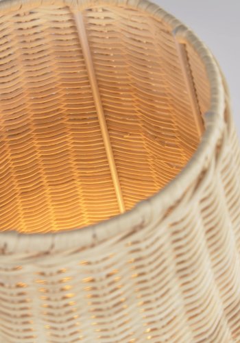 KAVE HOME Kamaria bordlampe - natur rattan og metal