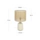 KAVE HOME Erna bordlampe - natur bambus og beige keramik