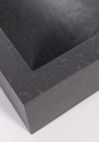 KAVE HOME Sunday hndvask til badevrelset, rektangulr - sort terrazzo (40x45)