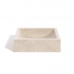 KAVE HOME Sunday hndvask til badevrelset, rektangulr - hvid terrazzo (40x45)