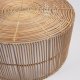 KAVE HOME Elmima sofabord, rund - natur rattan (st af 2) (66) (55)