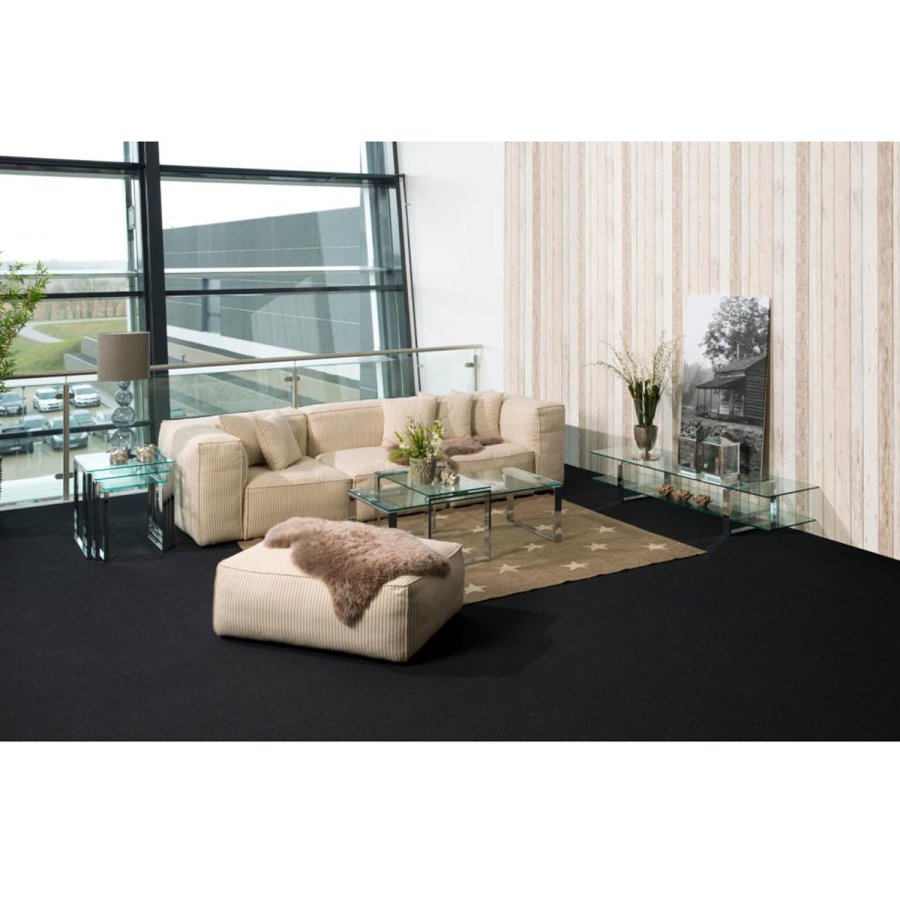 Act Nordic Katrine indskudsborde - klar glas og krom metal (st af 3)