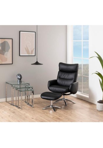 Act Nordic Katrine indskudsborde - klar glas og krom metal (st af 3)