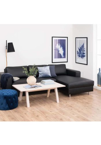 ACT NORDIC A-Line sofabord, rektangulr - hvidpigmenteret egefinér og eg (130x70)