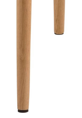 ACT NORDIC Emilia spisebordsstol, m. armln - lysegr polyester og natur eg