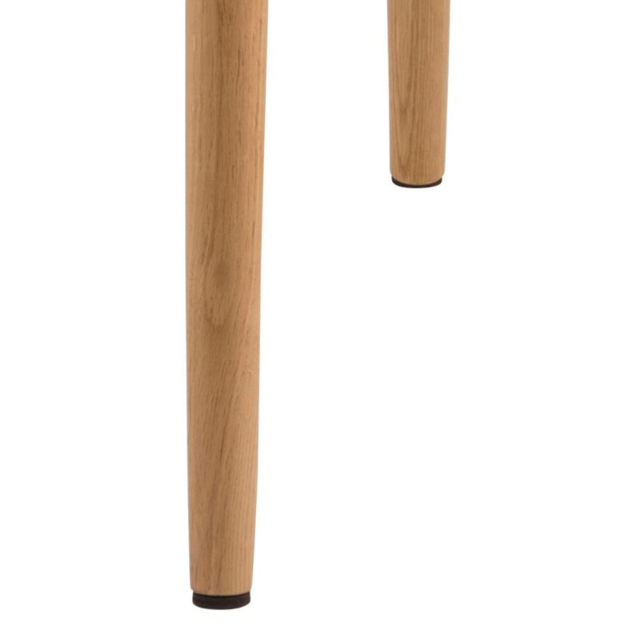 ACT NORDIC Emilia spisebordsstol, m. armln - lysegr polyester og natur eg