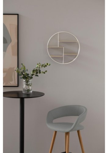 ACT NORDIC Grace barstol, m. rygln, armln og fodsttte - lysegr polyester og natur eg