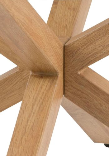 ACT NORDIC Heaven sofabord, rund - klar glas og egefolie metal (82)