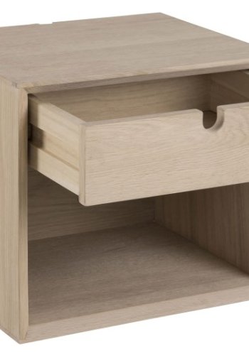 ACT NORDIC Century natbord - egetrsfiner, m. 1 skuffe, kan ophnges
